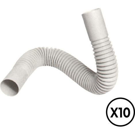 Curva flexible pvc ø 25 mm, 10 unidades