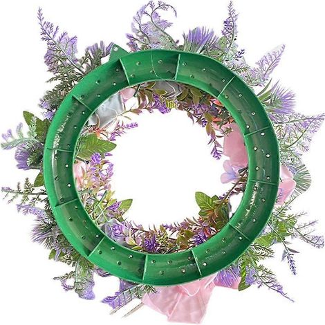 Couronne de fleurs artificielles, feuilles de Noël, nœud, couronnes colorées pour mariage printanier (1/4)