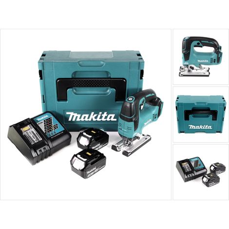 Makita DJV 182 RMJ  Scie sauteuse sans fil 18V Brushless + 2x Batteries 4,0Ah + Chargeur + Coffret