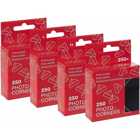 Esquinas para fotos Victoria transparentes paquete 250 unidades PVC (1/2)