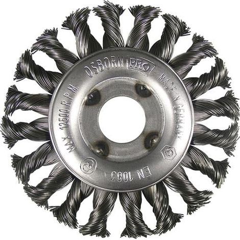Brosse ronde Osborn Ø 125 mm épaisseur fil 0,35 mm 1212631131 (1/4)