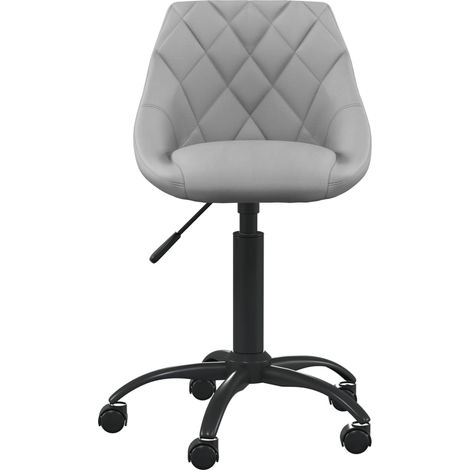 Maison Exclusive - Bürostuhl Hellgrau Samt