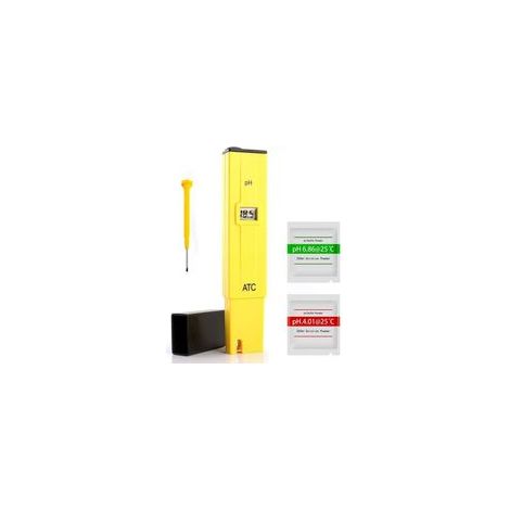 PH Mètre Numérique,Testeur de Ph Professionnel, électrique numérique de poche PH Mètre d'eau testeur hydroponie Stylo à écran LCD,Fonction D'étalonnage Automatique et 0,00-14,00 Gamme de Mesure (1/5)