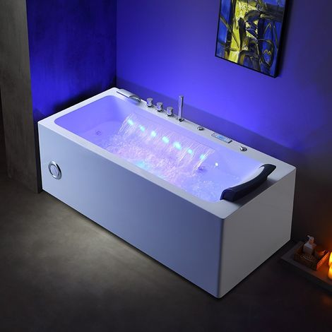 Baignoire balneo HAMILTON 160 1 place ARCHIPEL® 160x75 - GAUCHE (1/5)