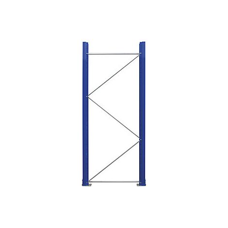 eurokraft pro  Telaio per scaffali per palette  smontato  blu