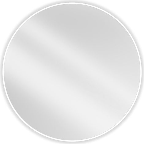 Mexen Loft specchio da bagno rotondo 100 cm, cornice bianca - 9850-100-100-000-20 (1/5)