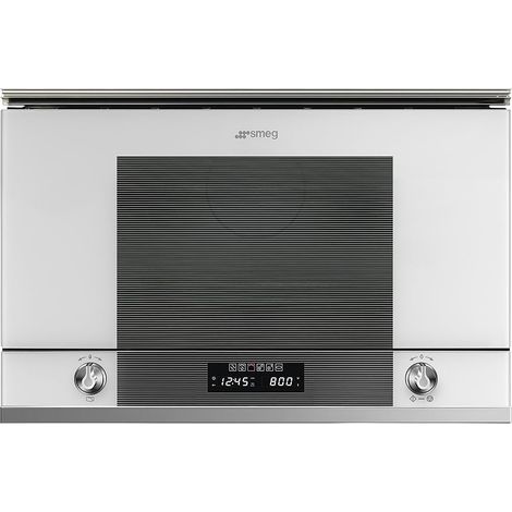 Smeg MP122B1 forno a microonde Bianco Microonde con grill Da incasso 22 L 850 W