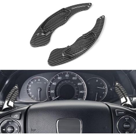 Per leve del cambio con effetto fibra di carbonio, estensioni, striscia di copertura, compatibili con leve del cambio della Volkswagen Golf 7 (1/5)
