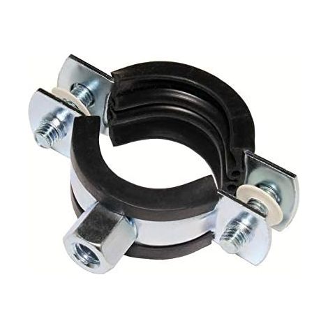 Lot de 10 Collier de serrage Acier galvanisé 40-43 mm Fixation tuyauterie Isolation acoustique Bâtiment