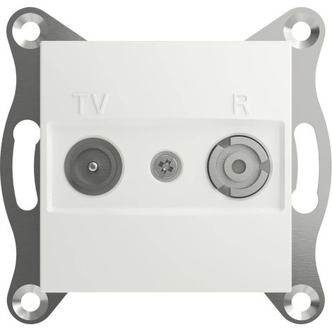 Schneider Electric Presa terminale TV, radio Asfora Bianco (RAL 9003) EPH3300721D 1 pz. (1/5)