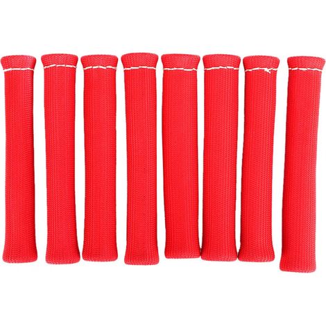 Zündkerzenschutz Zündkerzenkabelmanschette, 8 Stück Zündkerzenschutz 1600 Grad rot Zündkerzen-Hitzeschild für PKW-Zündkerzenabdeckungsisolator (1/5)