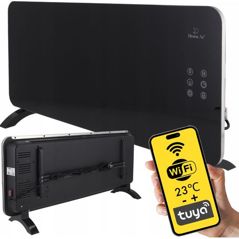 PORTO WiFi 2000W Konvektorheizung Schwarz (1/5)