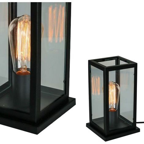Italux Laverno - Lámpara De Mesa Industrial Y Retro Negro Mate 1 Luz, E27 (1/3)