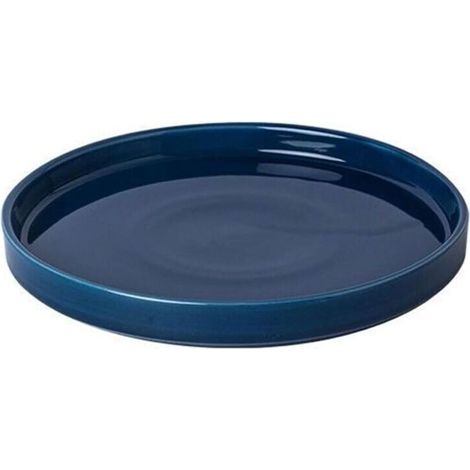 Plateau de pot de fleurs en céramique bleu de diamètre extérieur 13,8 cm adapté au bac de drainage des fleurs d'intérieur et d'extérieur 1 (1/4)