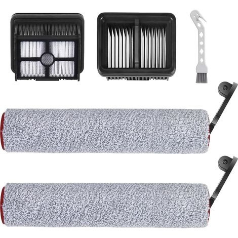 Accessoires pour Dreame H12 Pro / H12 Pro Plus  Kit de 5 Pièces de Rechange pour Aspirateur Eau et Poussière  2 Brosses Rotatives, 2 Filtres, 1 Brosse de Nettoyage