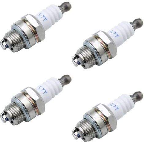 LaBlanc - Set di 4 candele di ricambio universali L7T, candele di ricambio L7T per motoseghe, tosaerba e motori a 2 tempi (1/5)