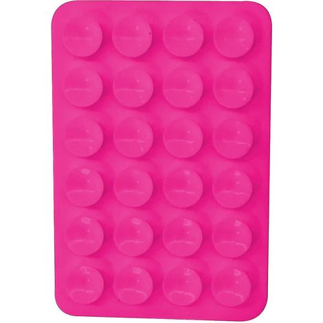 Lot de 5 supports adhésifs à ventouse en silicone pour coques de téléphone, compatibles avec les coques iPhone et Android, support mains libres pour téléphone portable, rose rouge (1/4)
