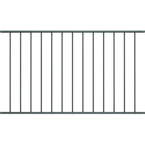 Panel de valla de acero con recubrimiento en polvo, 1,63 x 1,25 m, antracita vidaXL