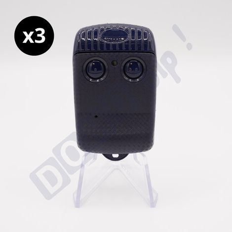 ALLMATIC BRO2WN - Lot de 3 télécommandes 2 canaux pour motorisations de portail et porte de garage - 433,92 MHz - Codage Rolling Code (1/3)