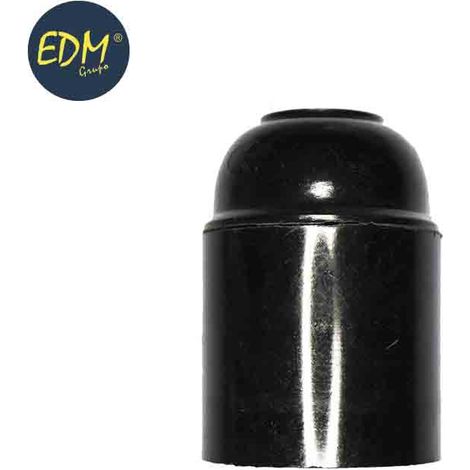 Verstärkte Bakelit-EDM-Lampenfassung E27 Schwarz 22285 (eingeschweißt)