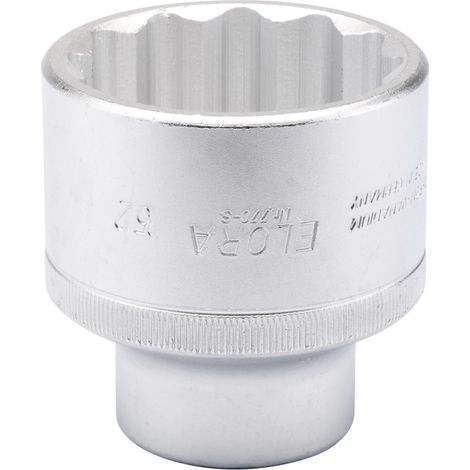 Draper 52mm Bi-Hexagon Socket for 3/4-Inch Drive, 3/4" Square Drive, Metric Size, Model 00872 (1/5)