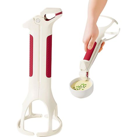 Pince de cuisine anti-brûlure pour bols chauds Pince de cuisine antidérapante pour chambres d'étudiants, restaurants, boulangeries, résidences étudiantes, cafés (1/5)