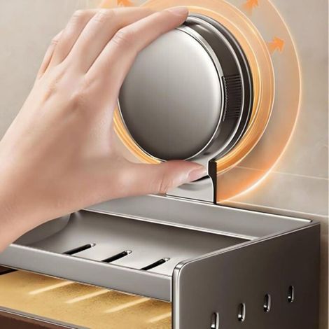 Porte-savon à ventouse, sans perçage, montage mural, charge maximale 2 kg, porte-savon chromé à ventouse pour salle de bain et cuisine (1/3)
