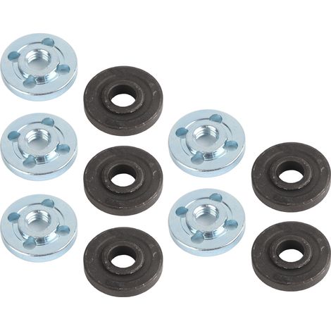 5 Pairs Angle Grinder Flange Nut High Hardness Universal Inner Outer Flange Nut 100 Angle Grinder Pressure Plate