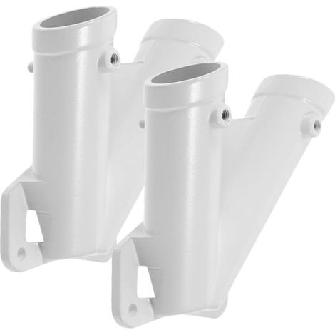 2 Ensembles Support de Drapeau V de Supports de Mât Muraux pour Drapeaux avec Double Fixation Durable et Facile à Installer pour Drapeaux Extérieurs (1/5)