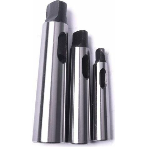 Cône Morse douille de perçage Réduction adaptateur pour tour de fraisage (MT1 à MT2, MT3 à MT2, MT3 à MT4,3pcs) (1/5)