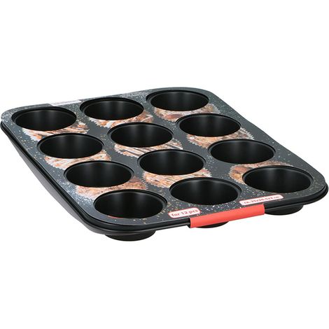 Alpina Muffinbakvorm 12-vaks Staal 35x26.5x3cm (1/4)