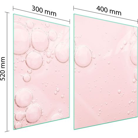 PLACA PROTECTORA DE VIDRIO PARA ESTUFA 70x52 ROSA (1/5)