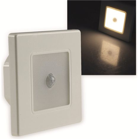 CHILITEC Spot encastrable LED EBL 86 PIR, 2,5 W, 3000 K, cadre blanc crème