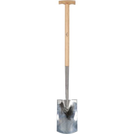 Pelle bêche en acier inoxydable avec poignée ergonomique (1/4)