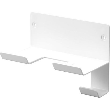 Comprend une pince à épiler et des vis à bois, un support mural pour sèche-linge adapté aux cloisons en plaques de plâtre, blanc, environ 16 x 9,8 x 12 cm (1/4)