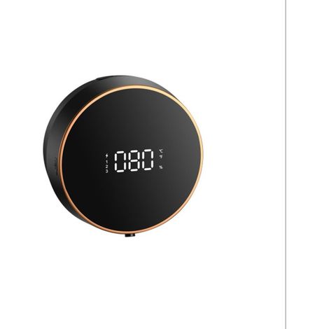 Distributeur de savon en mousse, distributeur de savon automatique mural, rechargeable sans contact, réglage à trois niveaux, détection de température, affichage de la puissance, 300 ml adapté 130x130 (1/5)