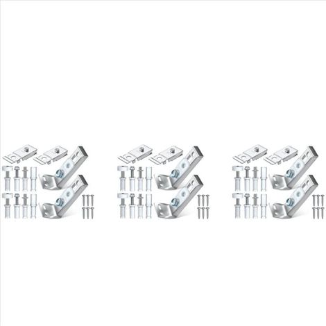 Kit de quincaillerie pour portes pliantes, lot de 6 pièces de rechange pour réparation de placards coulissants pliants (1/4)