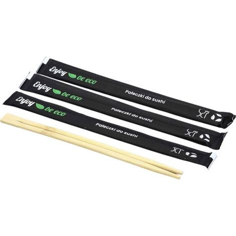 Baguettes à sushi en bois noir, 100 pièces. Savourez-les