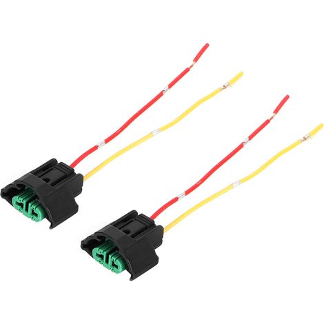 2pcs Connecteur Femelle H8 H11 Douille de Lampe Support de Câble Adaptateur Faisceau Auto Moto (1/4)