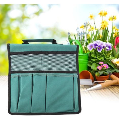 Faltbarer, tragbarer Gartenkniehocker mit Knietasche und Werkzeugaufbewahrungstasche (Grün) (1/5)