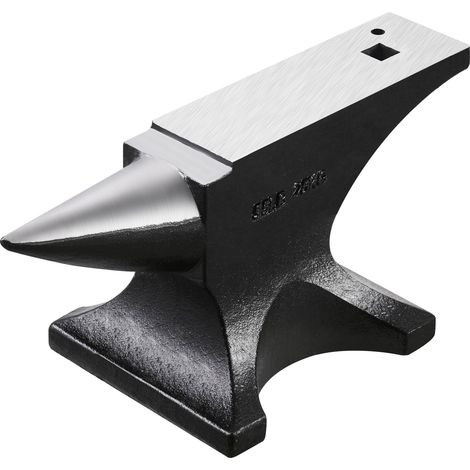 Enclume à corne unique, 55 lbs en acier moulé, dure et robuste, pour forgeron, avec grande table et base stable, pour cintrage, façonnage et torsion du métal. (1/5)