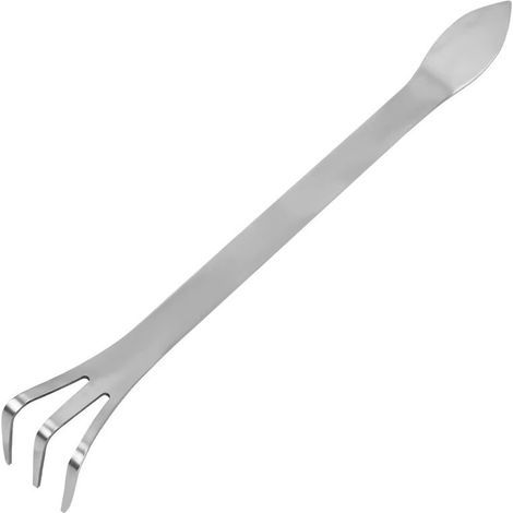 Lntyq Bonsaï Râteau en Acier Inoxydable, 3-Prong Racine Râteau Rake pour Desserrer et Ameublir le Sol de Bonsaï, Outils de Jardinage Bonsaï Arbre pour Plantes Fleurs avec Poignée Ergonomique (1/5)