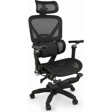 Sedia da ufficio ergonomica ErgoMax Pro con poggiatesta, bracciol