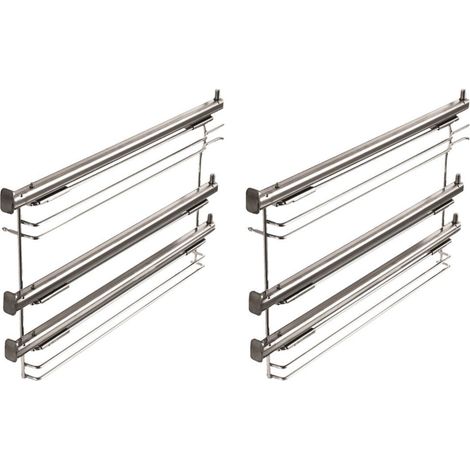 GRUNDIG 873723 3-fach-Teleskopauszug, Teilauszug - Farbe Edelstahl