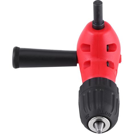 Adaptateur à angle droit 90° pour perceuse électrique, mandrin sans clé à queue ronde de 9,5 mm