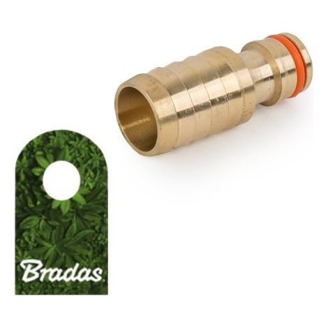 Nipplo in ottone per raccordo rapido con spina per tubo da giardino da 5/8 di pollice
