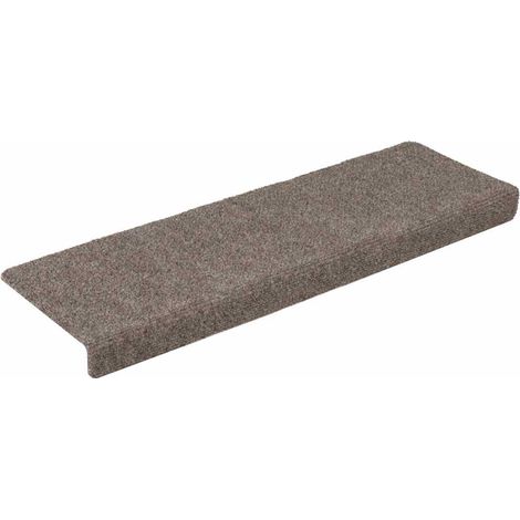 Stair Mats Self-adhesive 15 pcs 65x21x4 cm Beige Rectangular Edge vidaXL