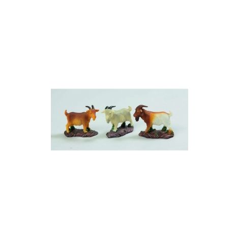 Capra in resina per presepe assortite 6 cm pz 1