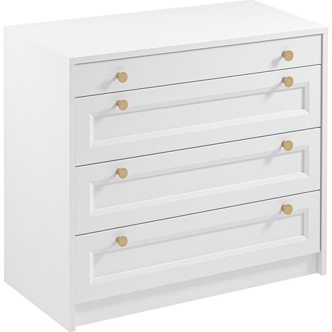 AX LIVING Kommode Raiane K4S Schminktisch mit Lichtern 90