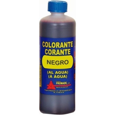 Colorante madera al agua 500 ml negro acol505 promade